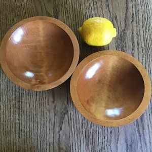 Two Baribocraft Wooden Bowls Vintage